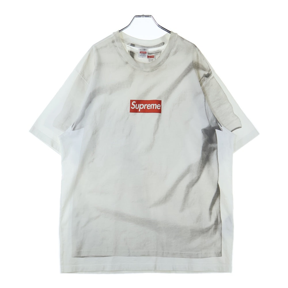 SUPREME(シュプリーム) 24SS ×MM6 Maison Margiela Box Logo Tee エムエムシックスメゾンマルジェラ ボックスロゴプリント半袖Tシャツ カットソー ホワイト