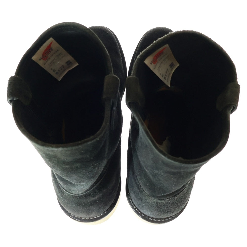 RED WING(レッド ウイング) 8177 PECOS BOOTS ぺコス スエード ワークブーツ ブラック