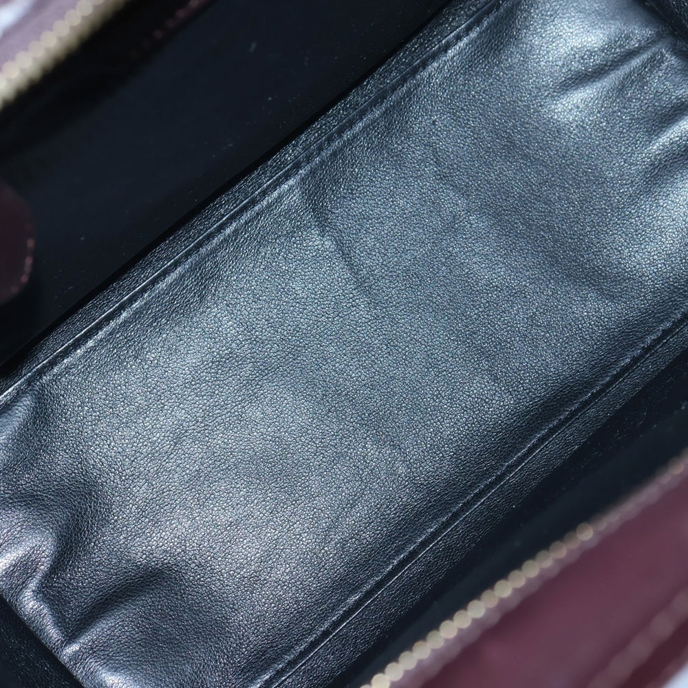 CELINE(セリーヌ) ラゲージ マイクロショッパー レザー ハンドバッグ トートバッグ ブラウン/カーキ レディース