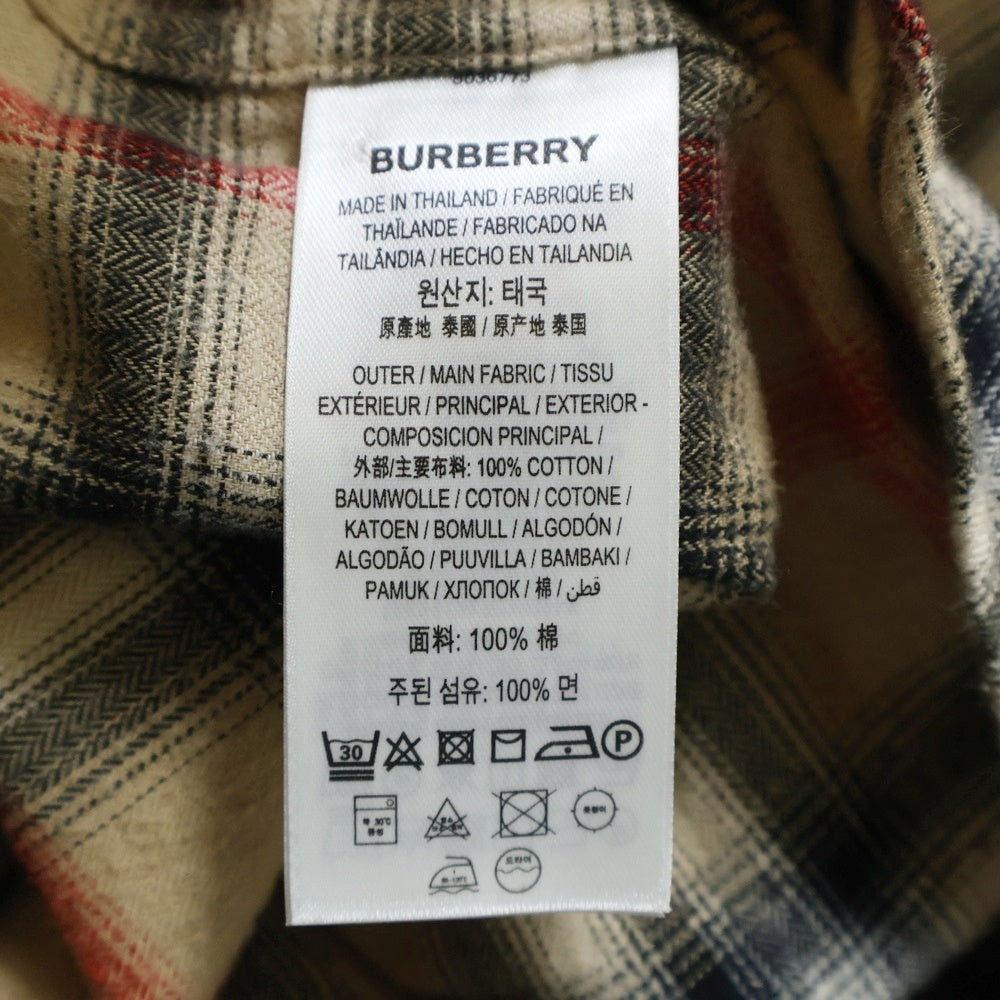 BURBERRY(バーバリー) 21AW ノバチェック 長袖シャツ ベージュ 8036773