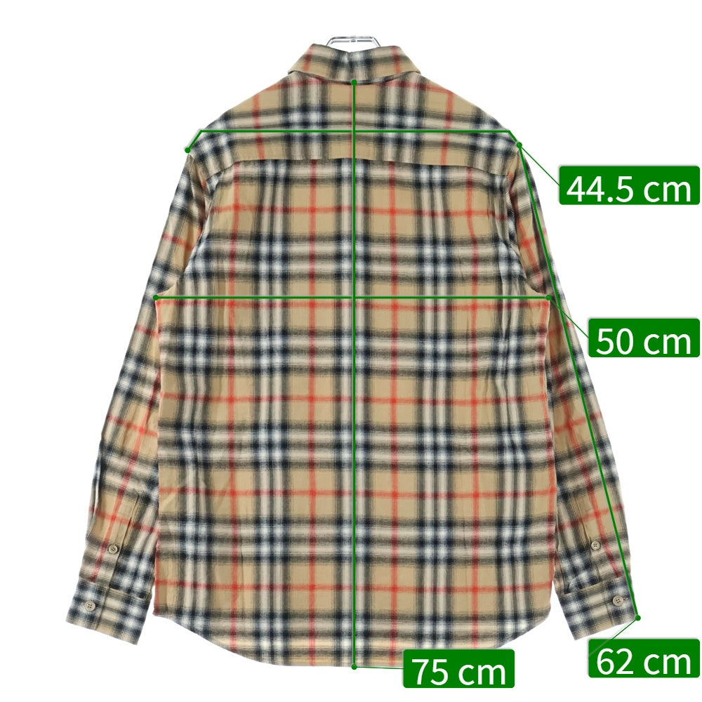 BURBERRY(バーバリー) 21AW ノバチェック 長袖シャツ ベージュ 8036773