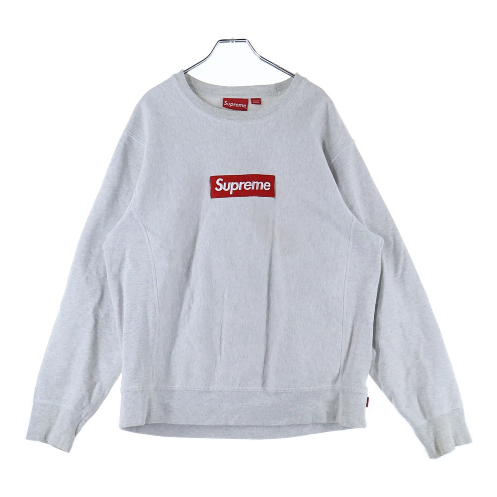 SUPREME(シュプリーム) 22AW Box Logo Crewneck ボックスロゴクルーネックスウェットトレーナー グレー