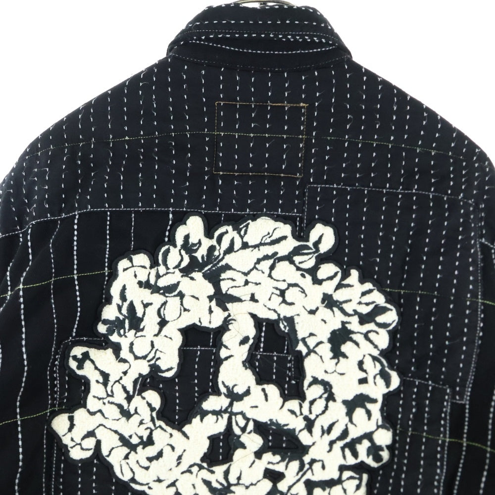 Levi's(リーバイス) ×DENIM TEARS 刺繍入りオーバーサイズ キルティング ジャケット S110812