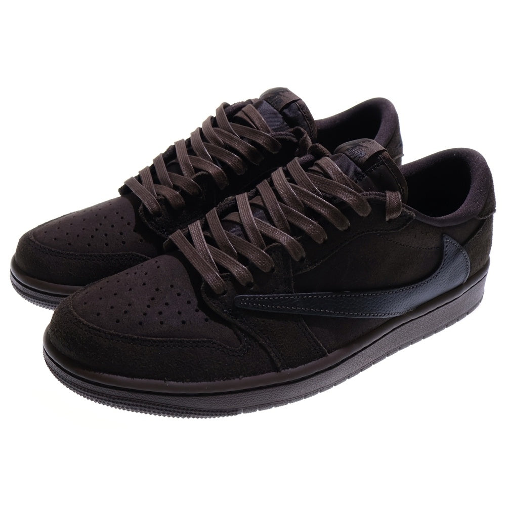 NIKE(ナイキ) ×TRAVIS SCOTT AIR JORDAN 1 LOW OG SP VELVET BROWN DM7866-202 トラヴィススコット エアジョーダン1 ローカットスニーカー ブラウン US9/27.0cm