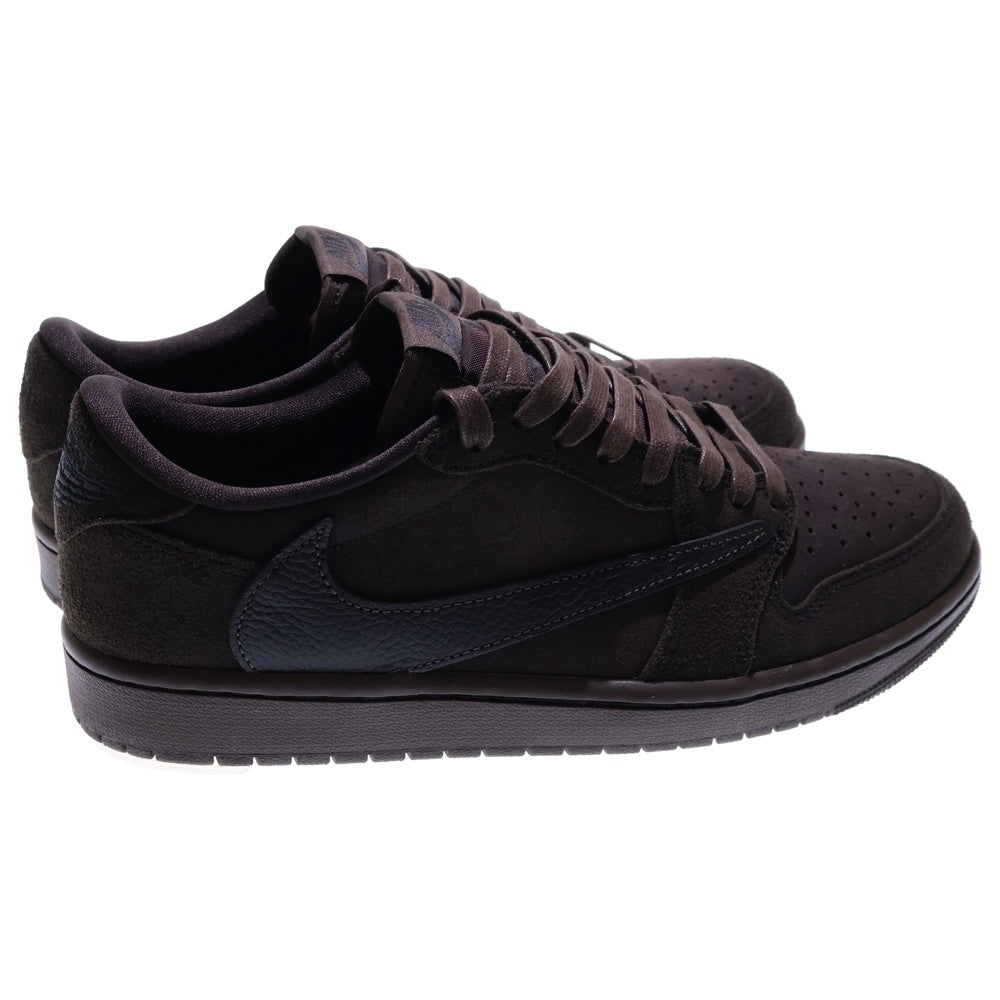 NIKE(ナイキ) ×TRAVIS SCOTT AIR JORDAN 1 LOW OG SP VELVET BROWN DM7866-202 トラヴィススコット エアジョーダン1 ローカットスニーカー ブラウン US9/27.0cm