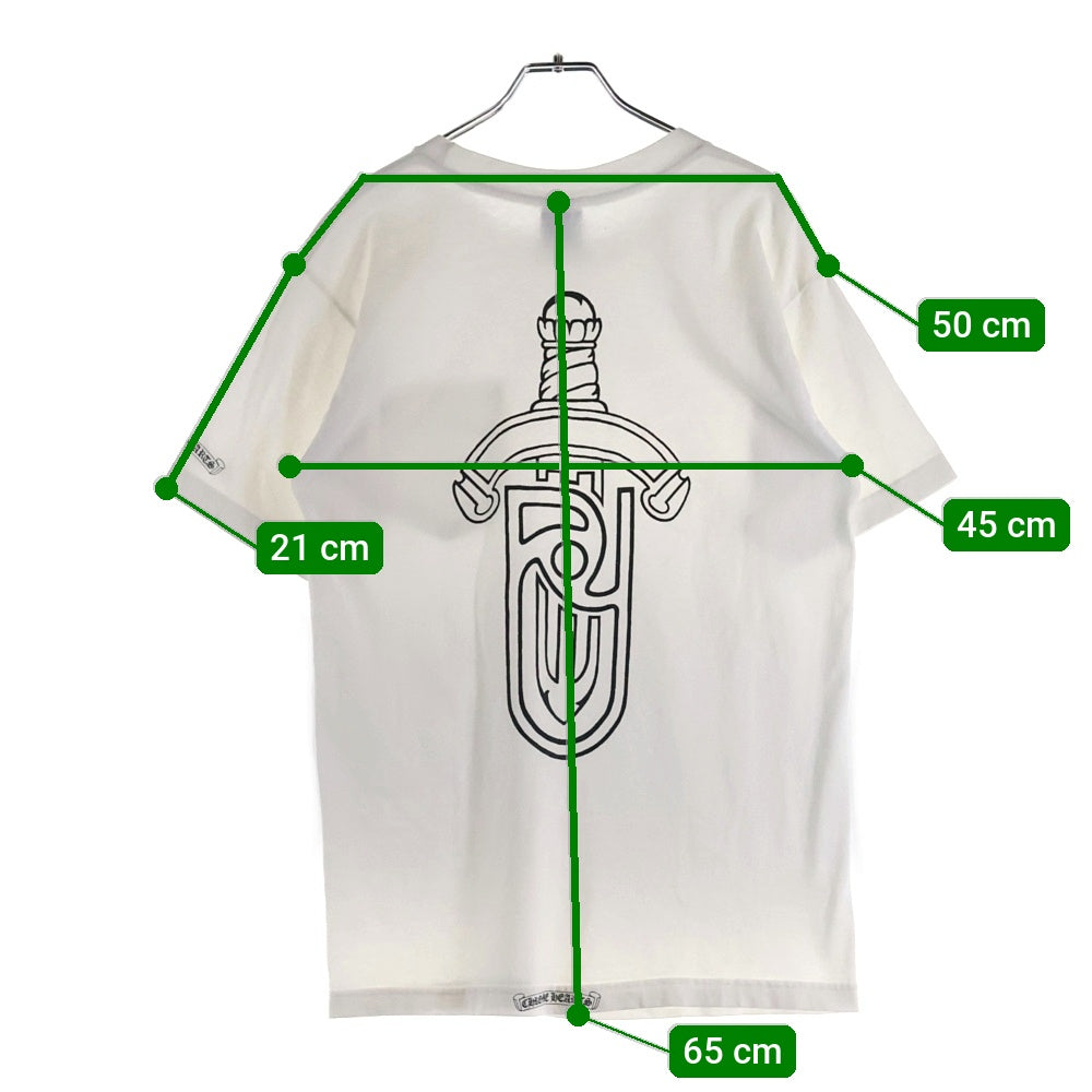 CHROME HEARTS(クロムハーツ) OLD United Arrows exclusive ユナイテッドアローズ 別注 クルーネック半袖Tシャツカットソー ホワイト