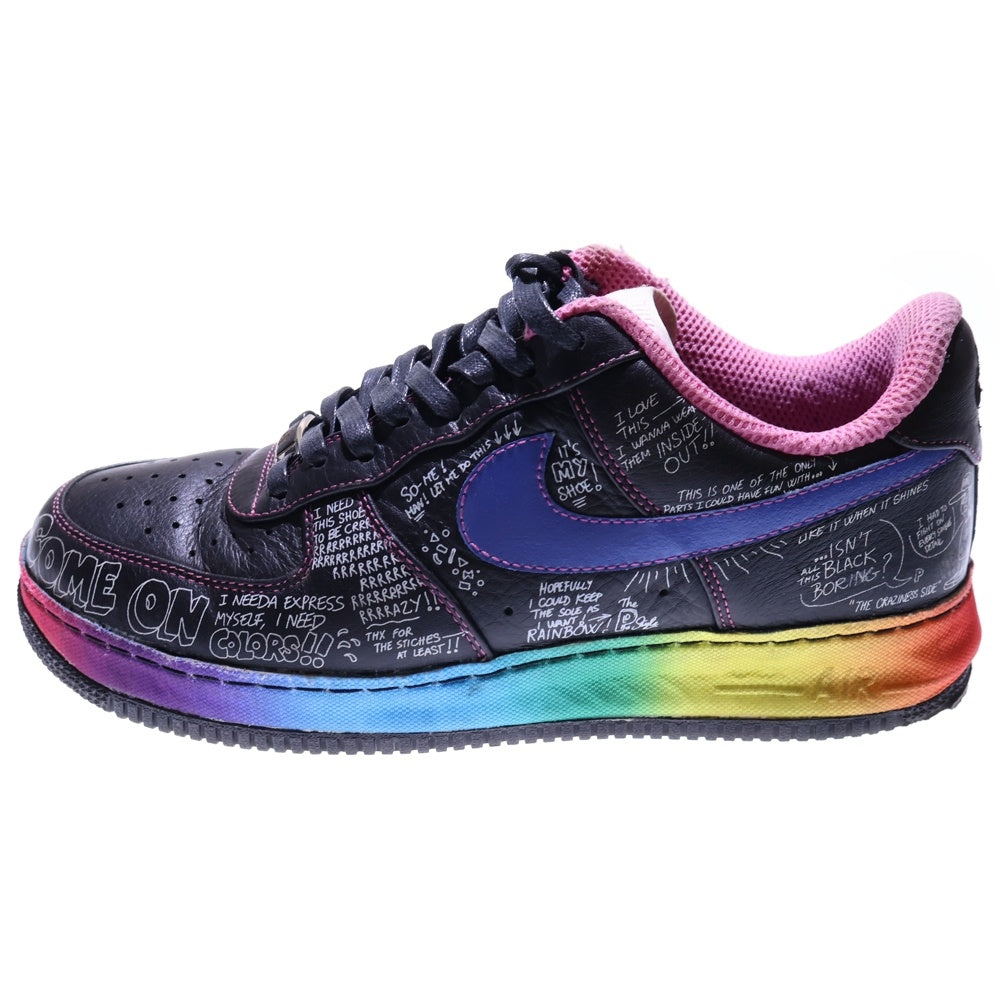 NIKE(ナイキ) ×COLETTE×BUSY P AIR FORCE 1 LOW SUPREME 318985-041 コレット ビジーピー エアフォース1 サプリーム ローカットスニーカー US9.5/27.5cm ブラック