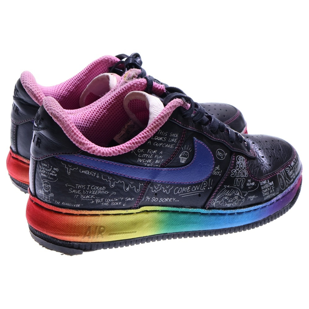 NIKE(ナイキ) ×COLETTE×BUSY P AIR FORCE 1 LOW SUPREME 318985-041 コレット ビジーピー エアフォース1 サプリーム ローカットスニーカー US9.5/27.5cm ブラック