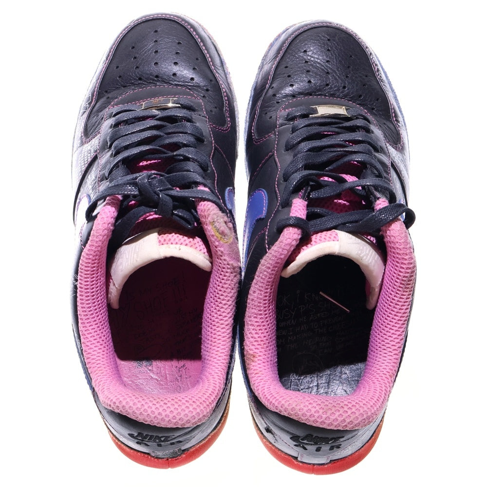 NIKE(ナイキ) ×COLETTE×BUSY P AIR FORCE 1 LOW SUPREME 318985-041 コレット ビジーピー エアフォース1 サプリーム ローカットスニーカー US9.5/27.5cm ブラック