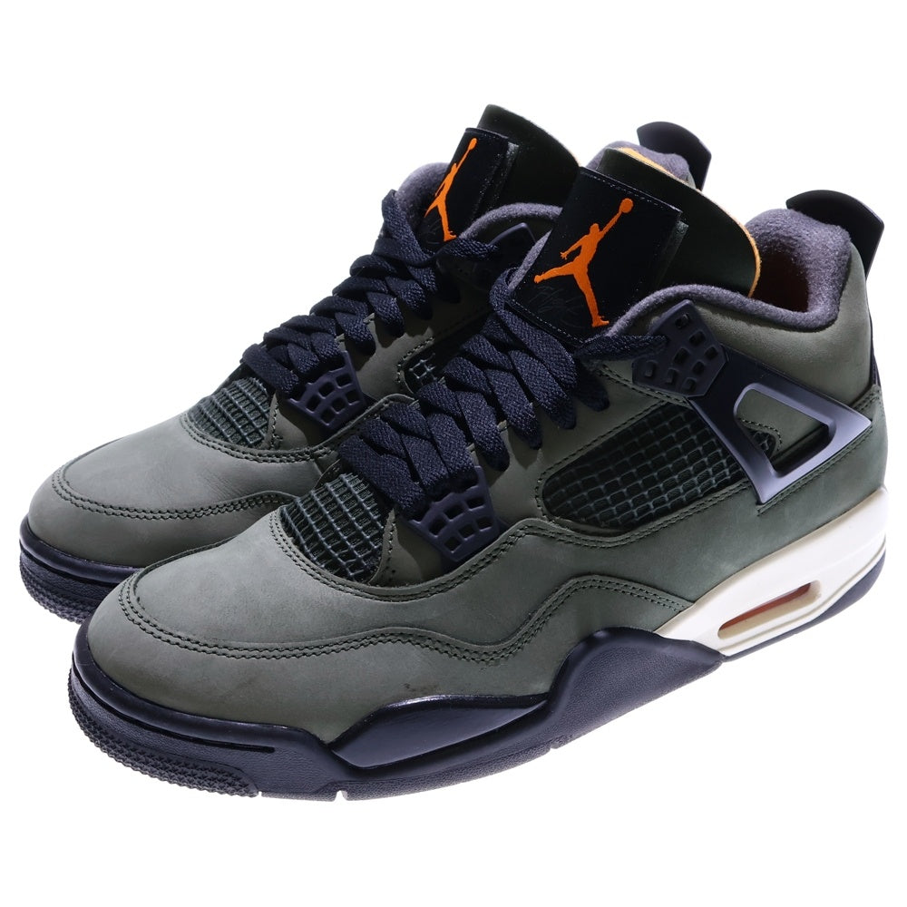 NIKE(ナイキ) ×UNDEFEATED AIR JORDAN 4 RETRO IB1519-200 アンディフィーテッド エアジョーダン4 レトロ ハイカットスニーカー US9.5/27.5cm カーキ