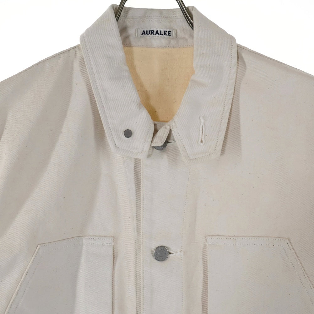 AURALEE(オーラリー) 20SS HARD TWIST DENIM BLOUSON A205B04DM デニムジャケット ホワイト