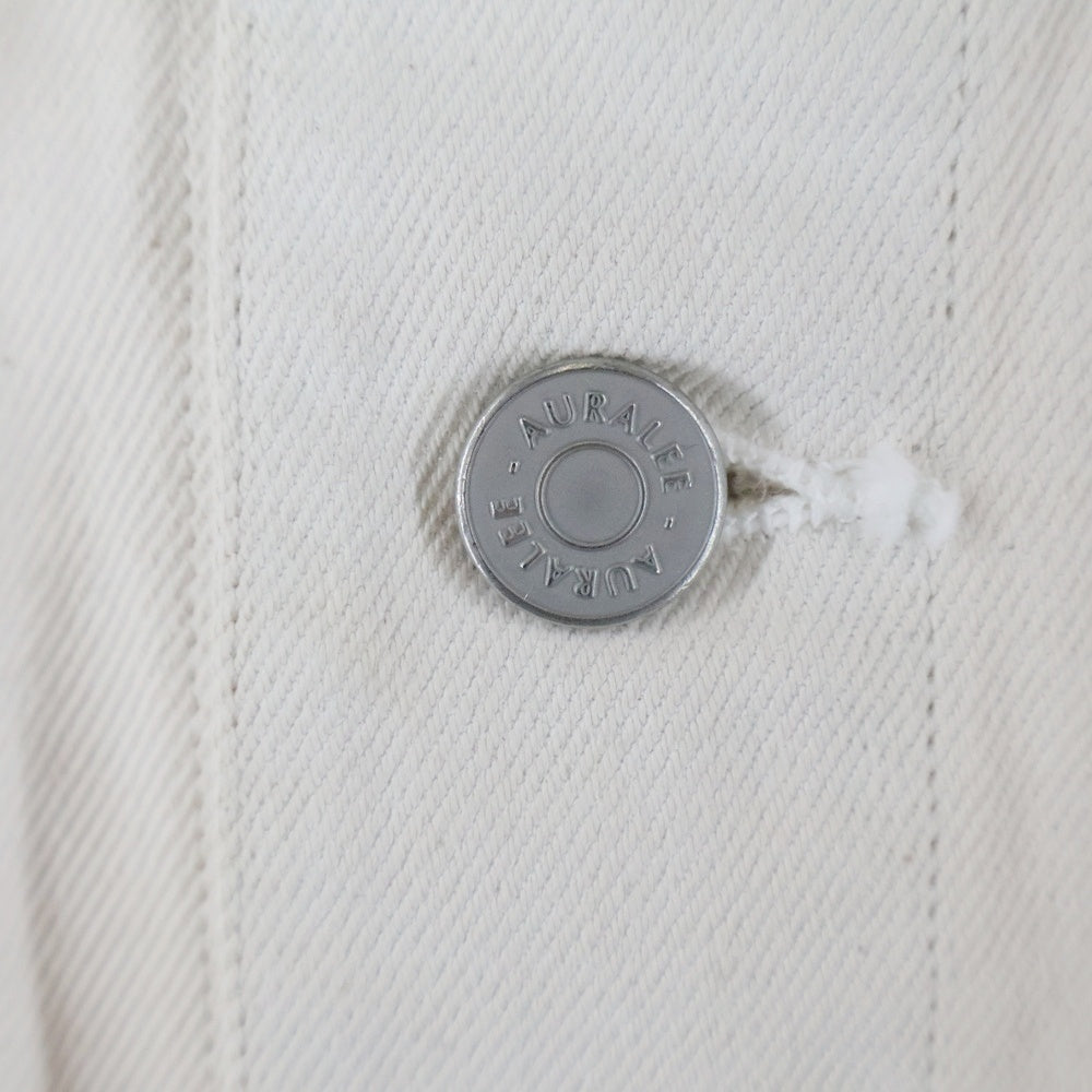 AURALEE(オーラリー) 20SS HARD TWIST DENIM BLOUSON A205B04DM デニムジャケット ホワイト