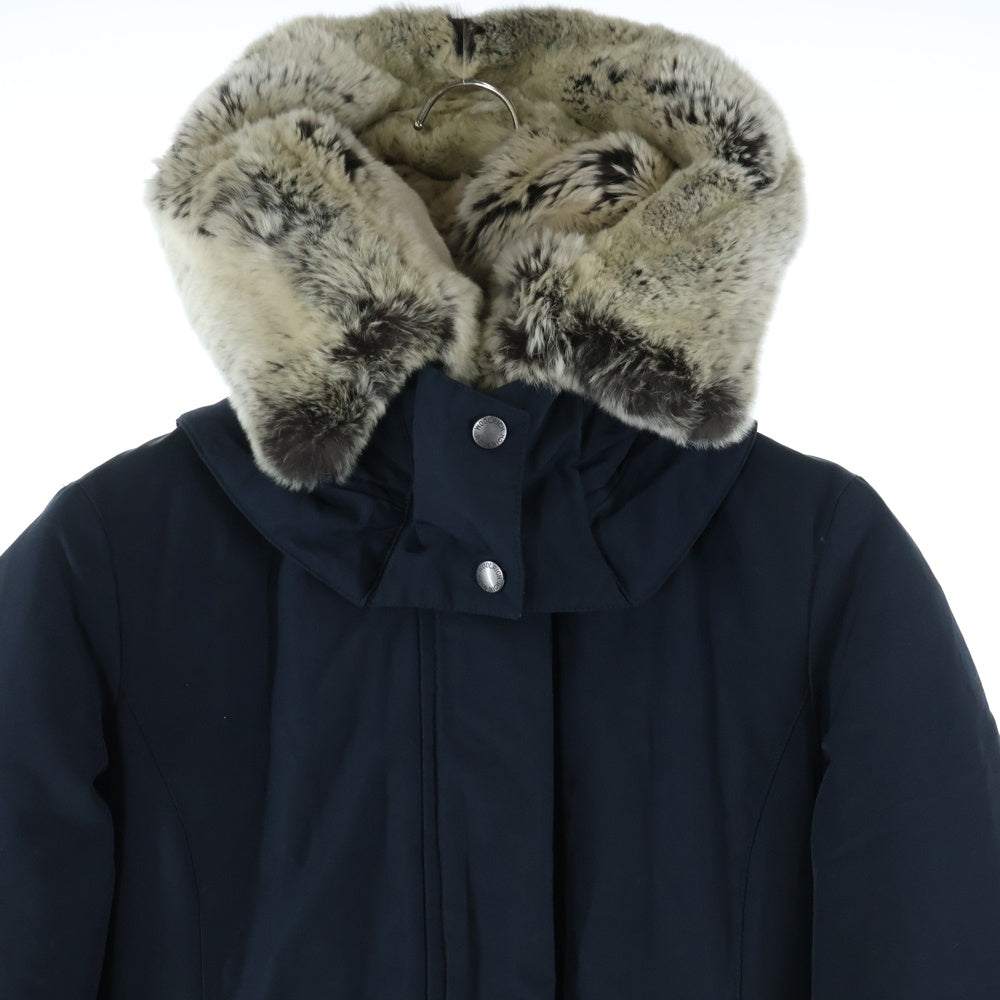 WOOLRICH(ウールリッチ) BOW BRIDGE 1402072 ボウブリッジ ラビットファー ダウンコート ネイビー レディース