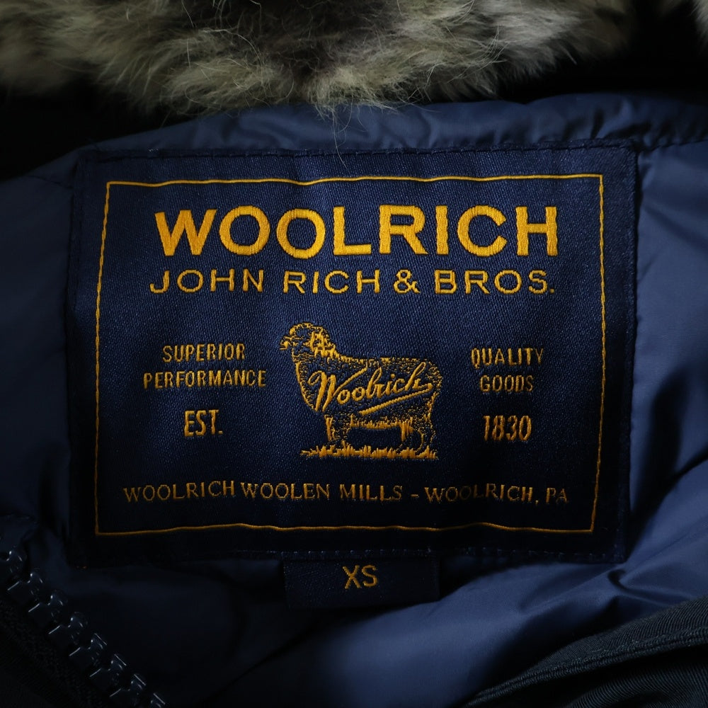 WOOLRICH(ウールリッチ) BOW BRIDGE 1402072 ボウブリッジ ラビットファー ダウンコート ネイビー レディース