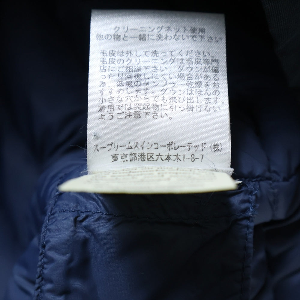 WOOLRICH(ウールリッチ) BOW BRIDGE 1402072 ボウブリッジ ラビットファー ダウンコート ネイビー レディース