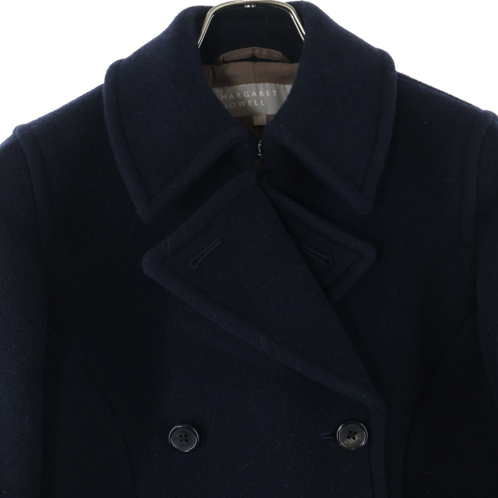 MARGARET HOWELL(マーガレットハウエル) ウール ピーコート ネイビー レディース 578-212805
