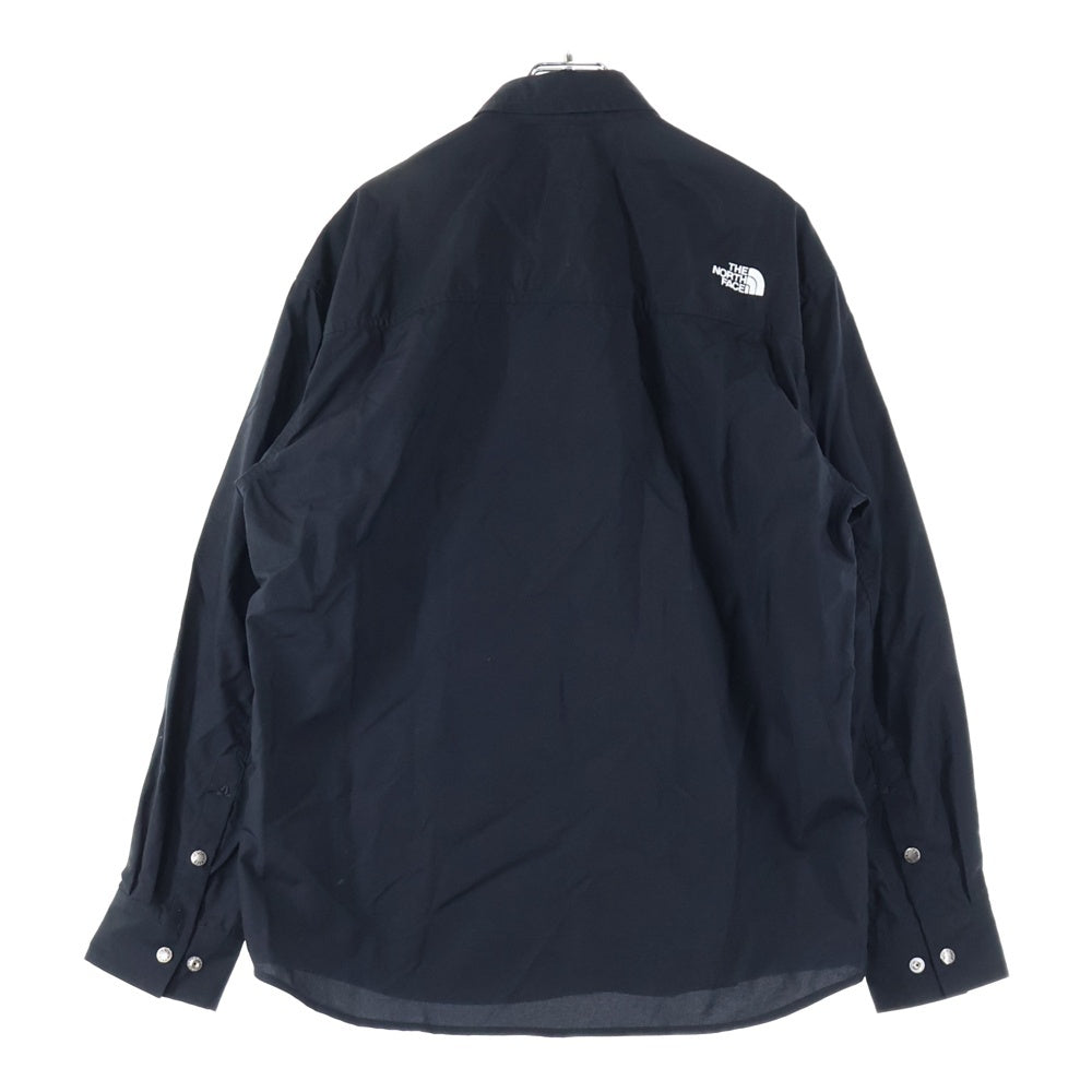 THE NORTH FACE(ザノースフェイス) L/S Nuptse Shirt NR11961 ナイロン 長袖シャツ ブラック