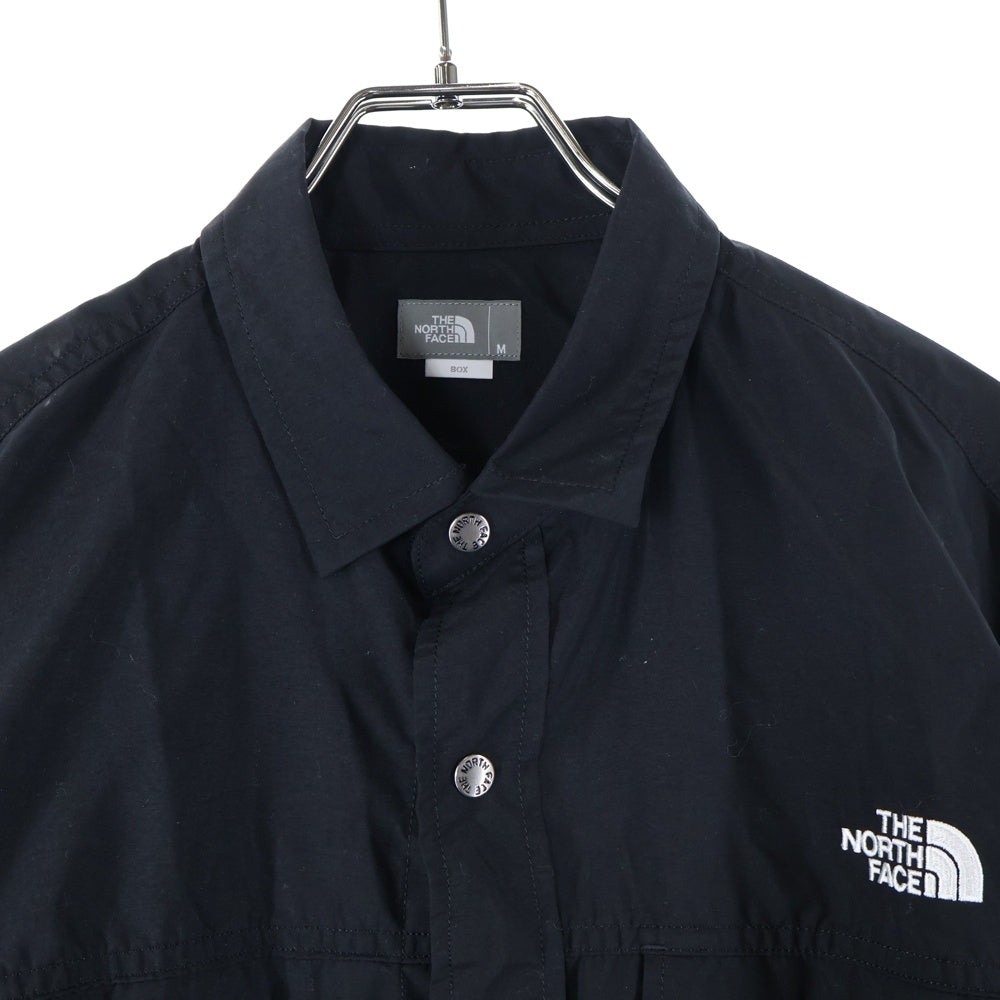 THE NORTH FACE(ザノースフェイス) L/S Nuptse Shirt NR11961 ナイロン 長袖シャツ ブラック