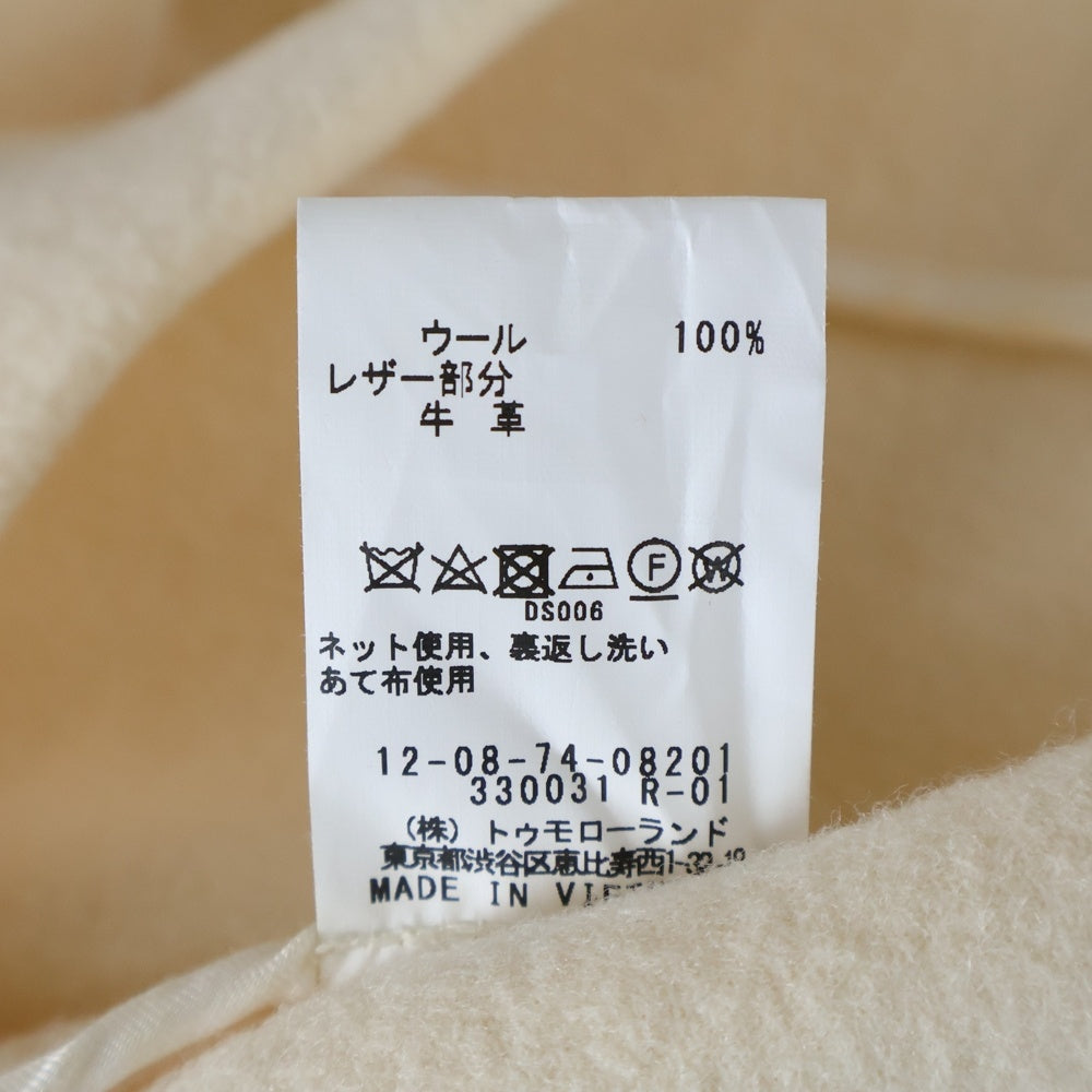 MACPHEE(マカフィ) ウール ダッフルロングコート アウター ホワイト レディース 12-08-74-08201