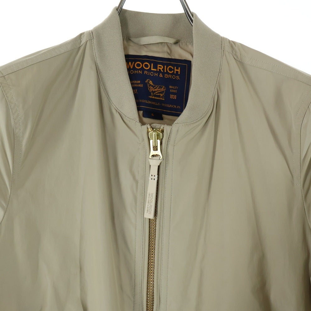 WOOLRICH(ウールリッチ) ポリエステル ジップアップ ブルゾン ベージュ レディース 1701161