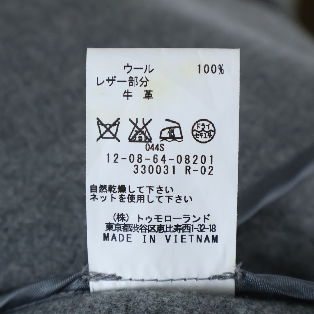 MACPHEE(マカフィ) ウール ダッフルコート グレー レディース 12-08-74-08201