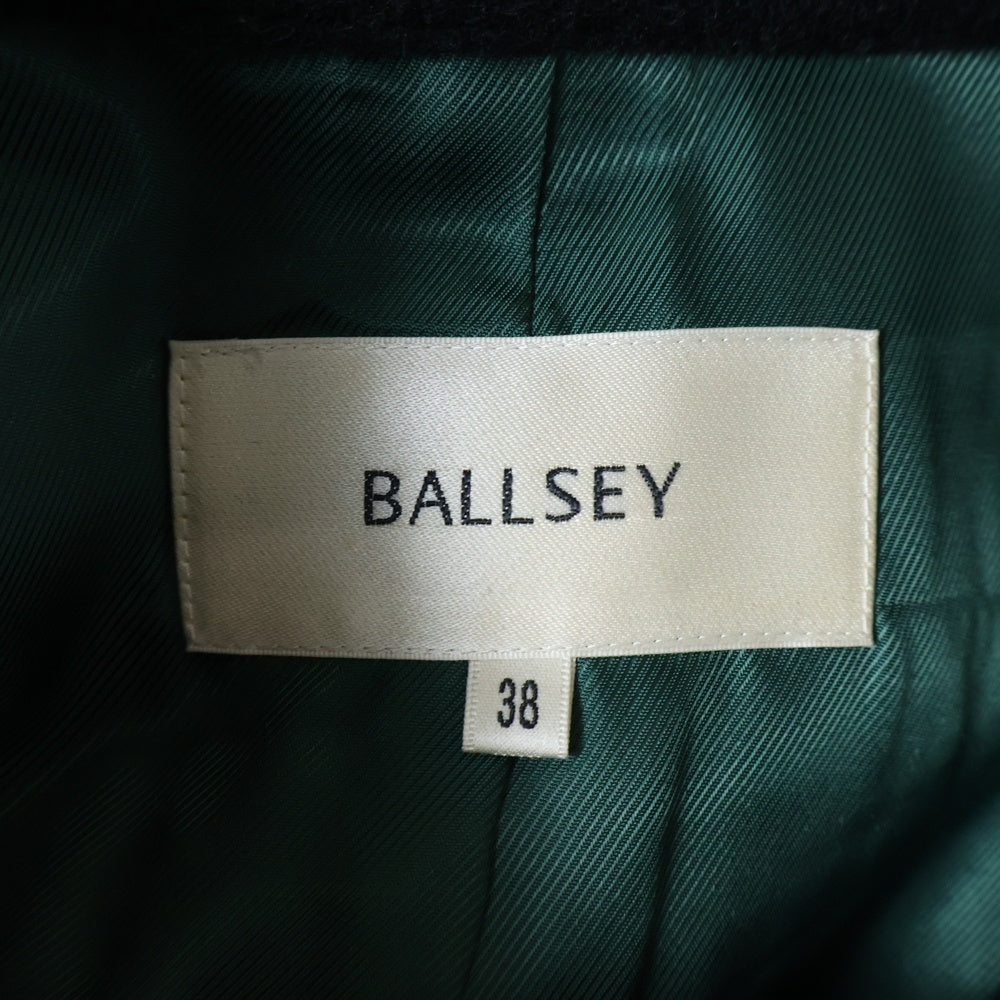 TOMORROWLAND(トゥモローランド) BALLSEY ウール ノーカラーコート ブラック レディース 11-08-15-08403