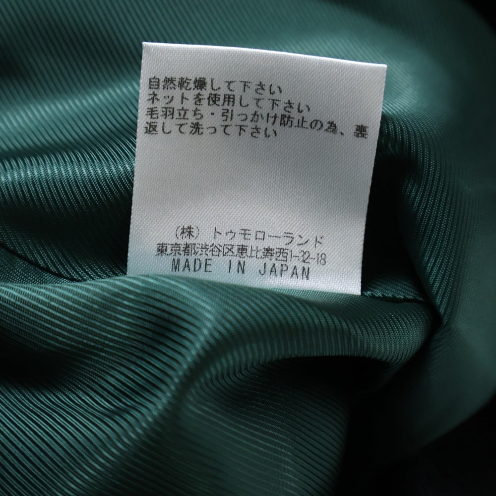 TOMORROWLAND(トゥモローランド) BALLSEY ウール ノーカラーコート ブラック レディース 11-08-15-08403