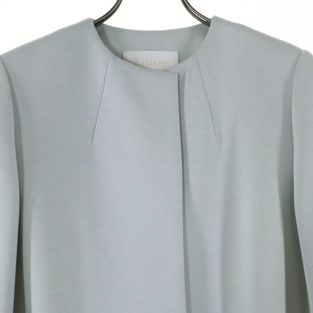 BALLESY(ボールジー) ポリエステル ノーカラーコート グレー レディース 11-08-82-08302