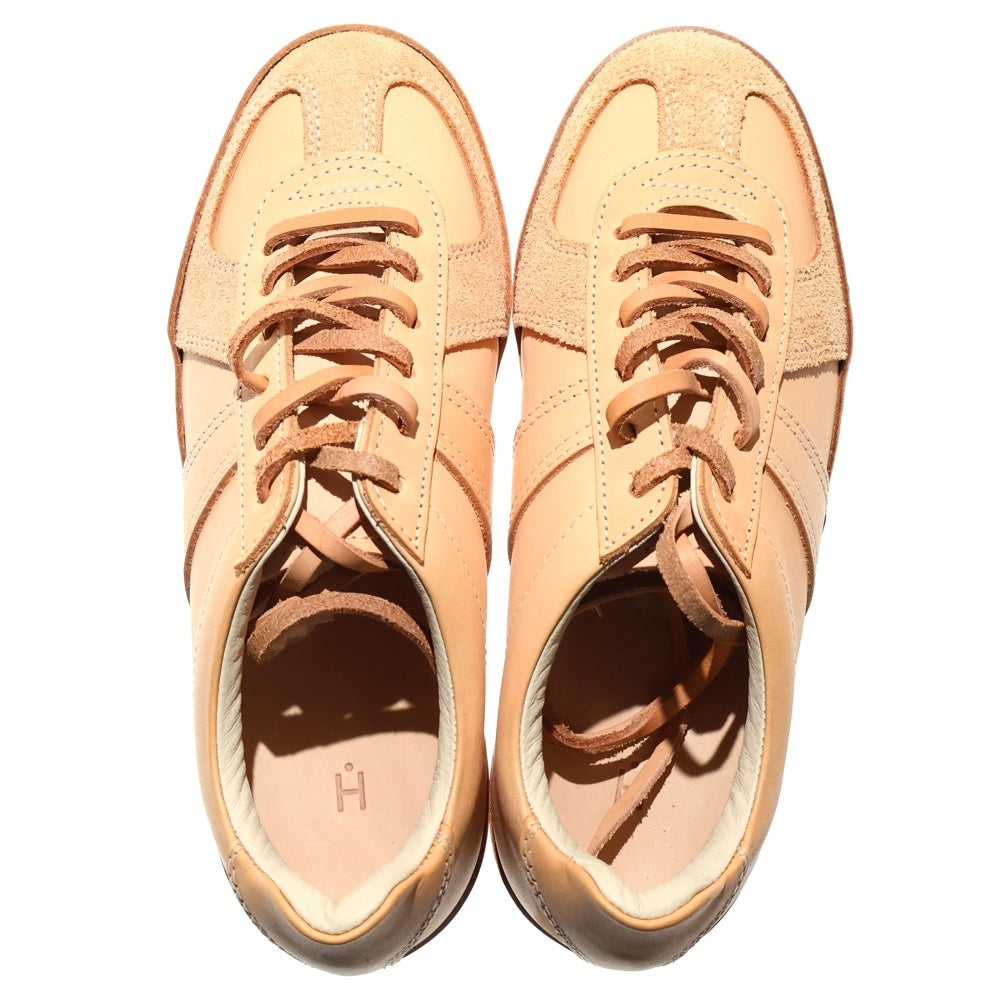 Hender Scheme(エンダースキーマ) mip-05 manual industrial products ジャーマントレーナー レザー ローカットスニーカー ナチュラル レディース