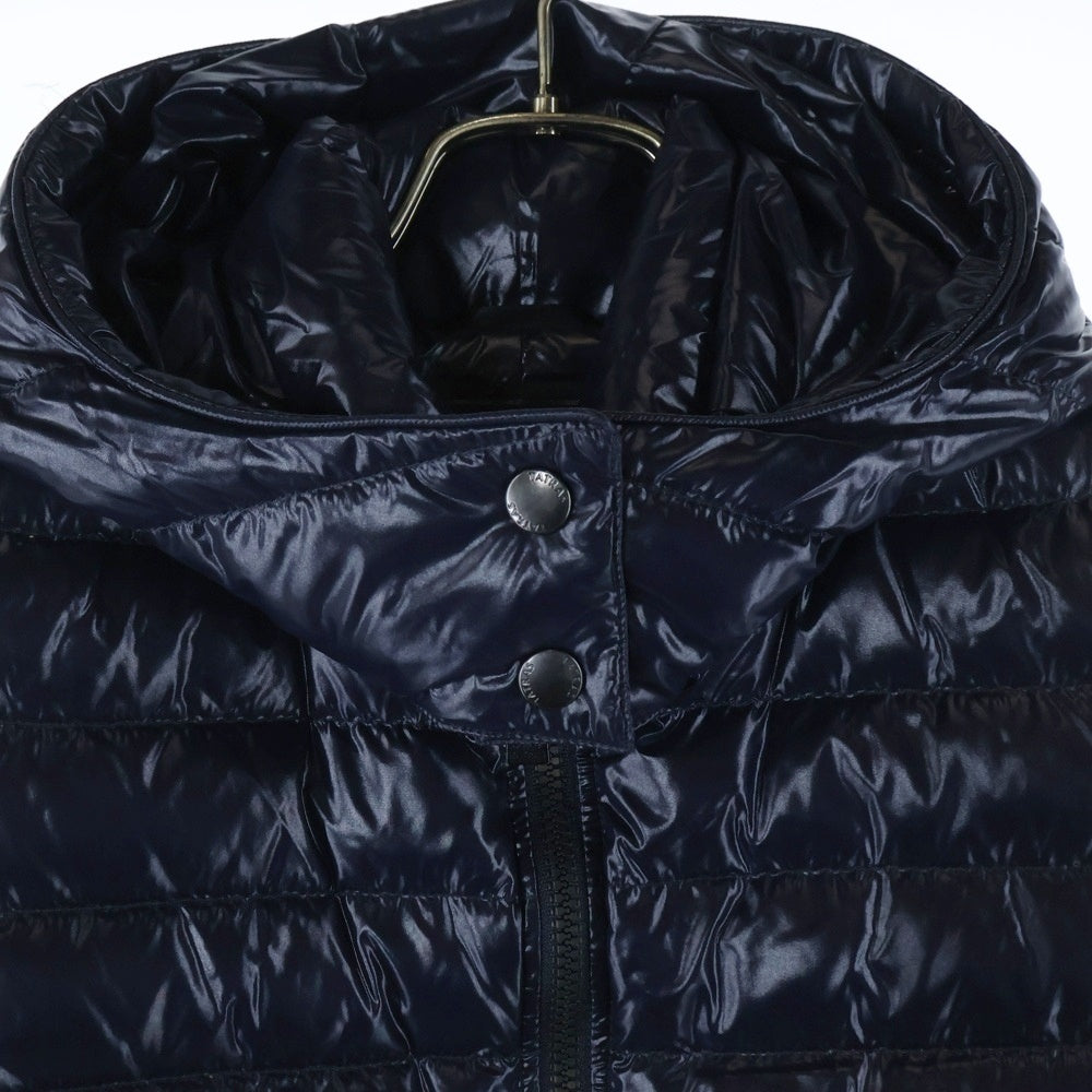 TATRAS(タトラス) ナイロン フード ジップアップ ダウンベスト ネイビー レディース LTA15S4449