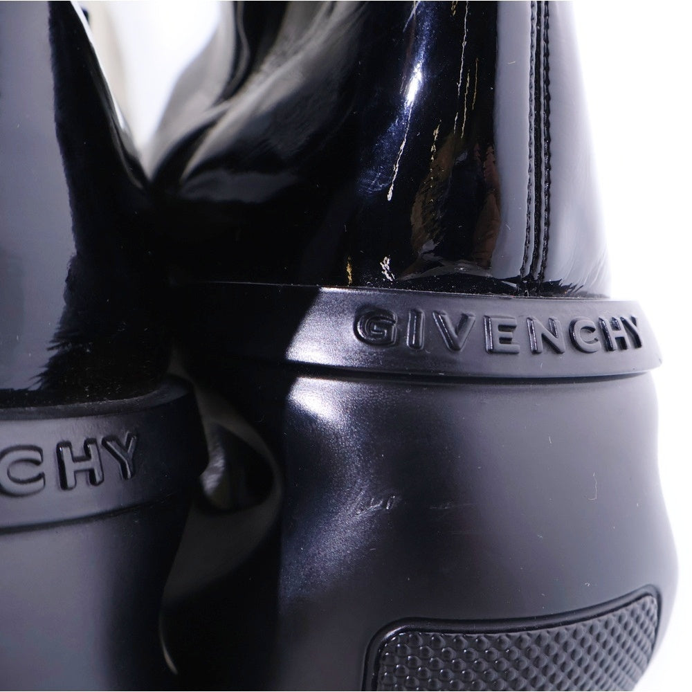 GIVENCHY(ジバンシィ) パテントサイドジップロングブーツ ブラック レディース