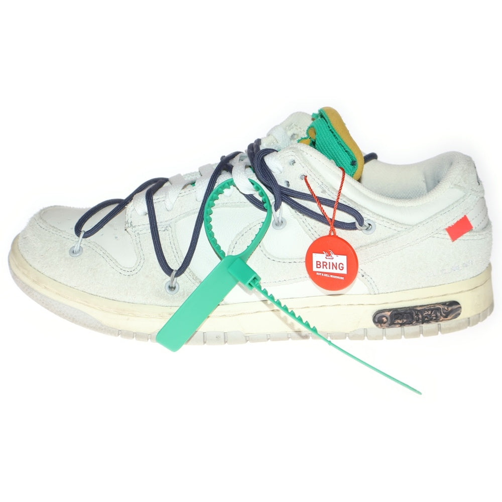 NIKE(ナイキ) ×OFF-WHITE DUNK LOW LOT20 DJ0950-115 オフホワイト ダンク ローカットスニーカー グレー US9.5/27.5cm