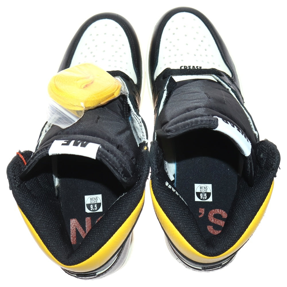 NIKE(ナイキ) AIR JORDAN 1 RETRO HIGH NOT FOR RESALE VARSITY MAIZE 861428-107 エアジョーダン1 ノットフォーリセール ハイカットスニーカー US9.5/27.5cm