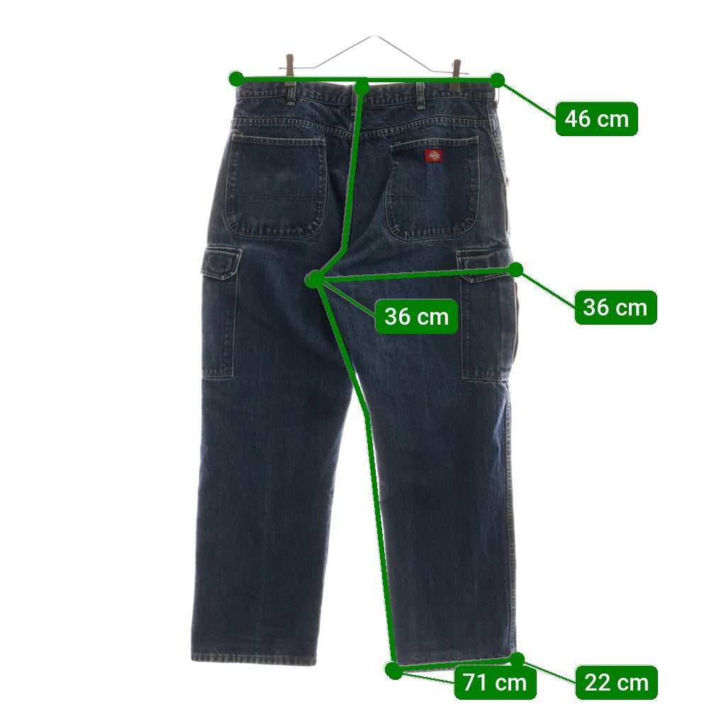 Dickies(ディッキーズ) ジップフライ デニム カーゴパンツ インディゴ D8201SDD