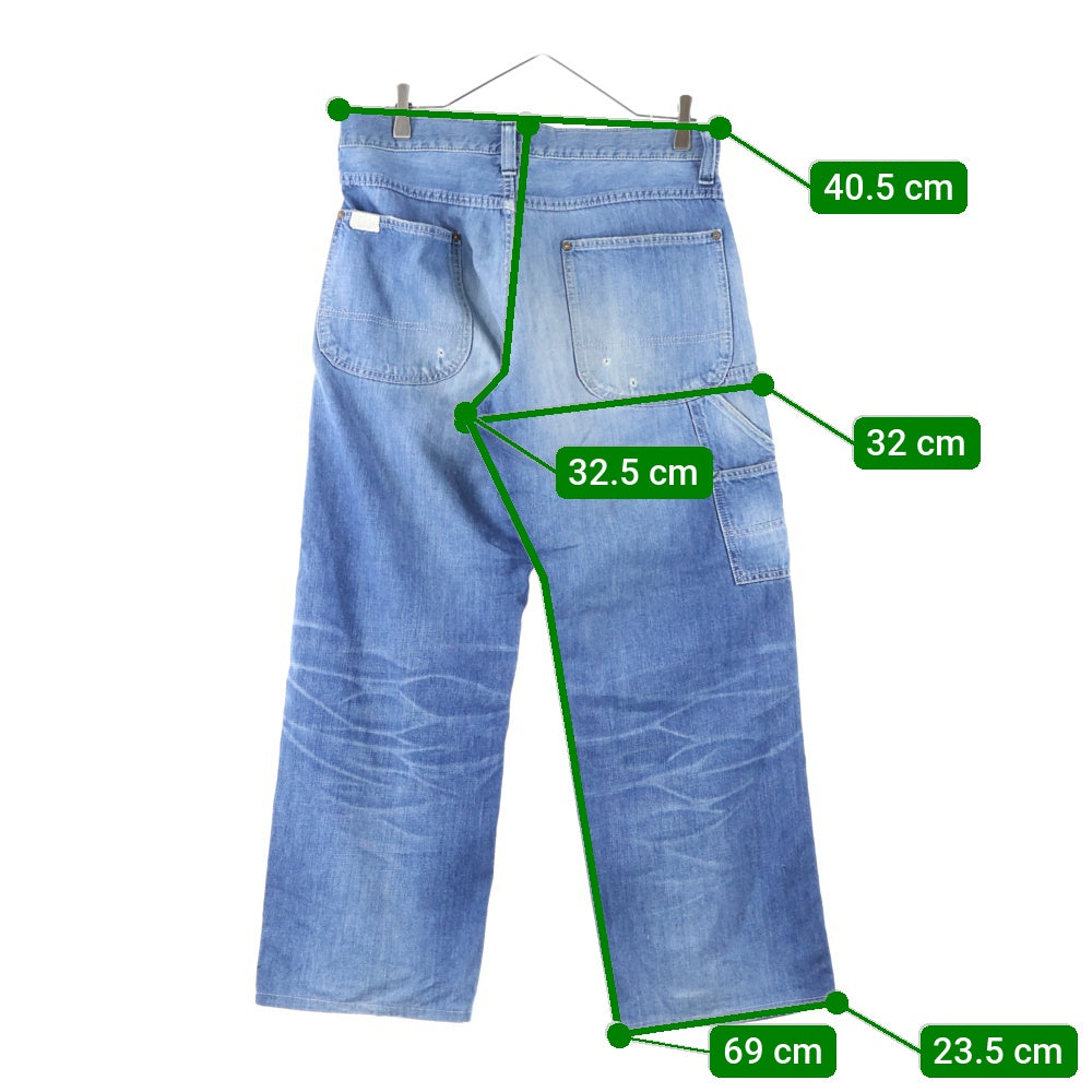 LEE(リー) ロングL復刻 ジップフライ ペインター デニムパンツ インディゴ 07716