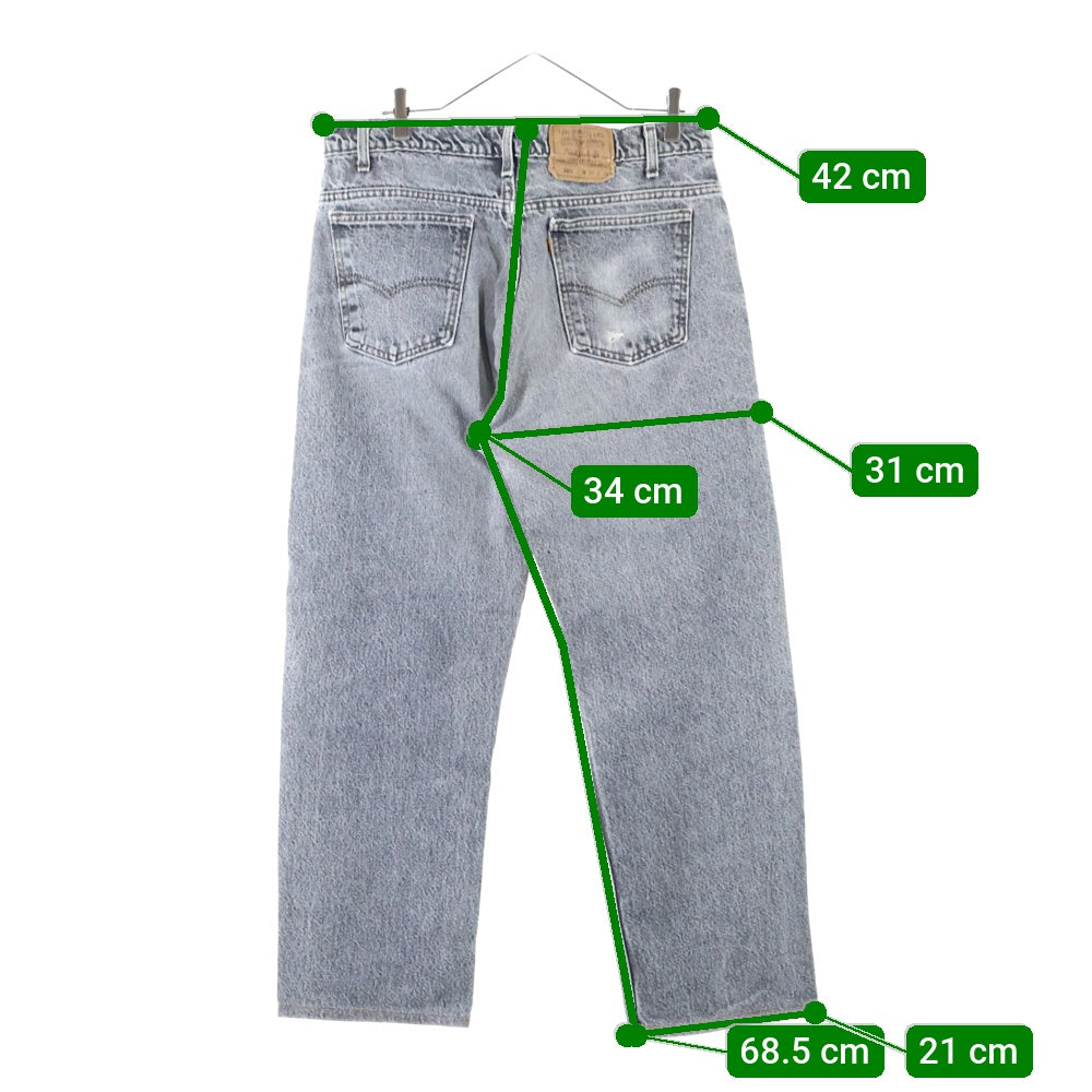 Levi's(リーバイス) 90s VINTAGE ヴィンテージ 505 ボタン裏915 オレンジタブ ジップフライデニムパンツ ブラック