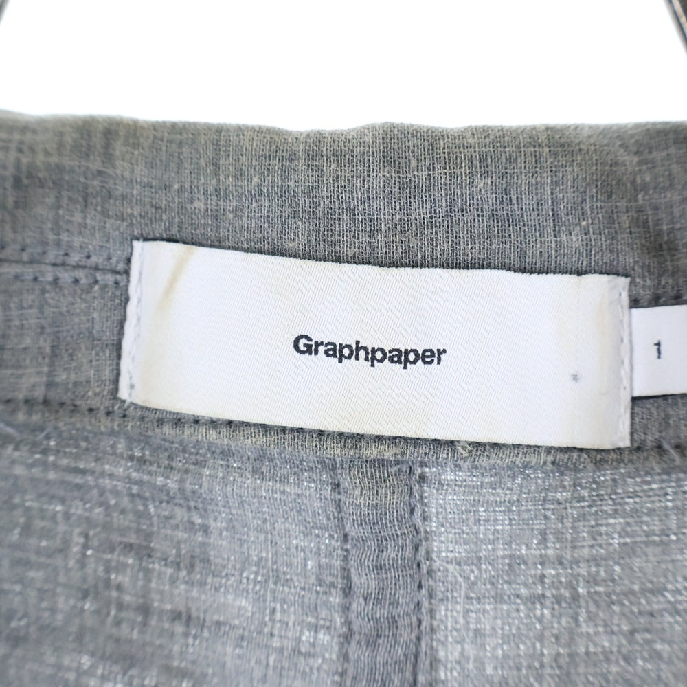 Graphpaper(グラフペーパー) Gauze Oversized Jacket GU191-20041 ガーゼオーバーサイズ テーラードジャケット グレー