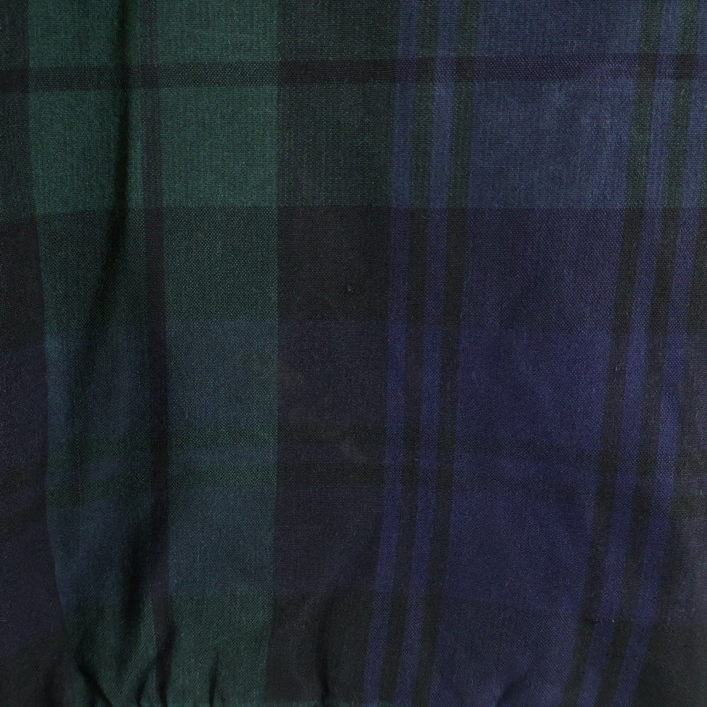 POLO RALPH LAUREN(ポロラルフローレン) 90s Oiled Jacket チェック ジップアップ オイルドジャケット ネイビー/カーキ