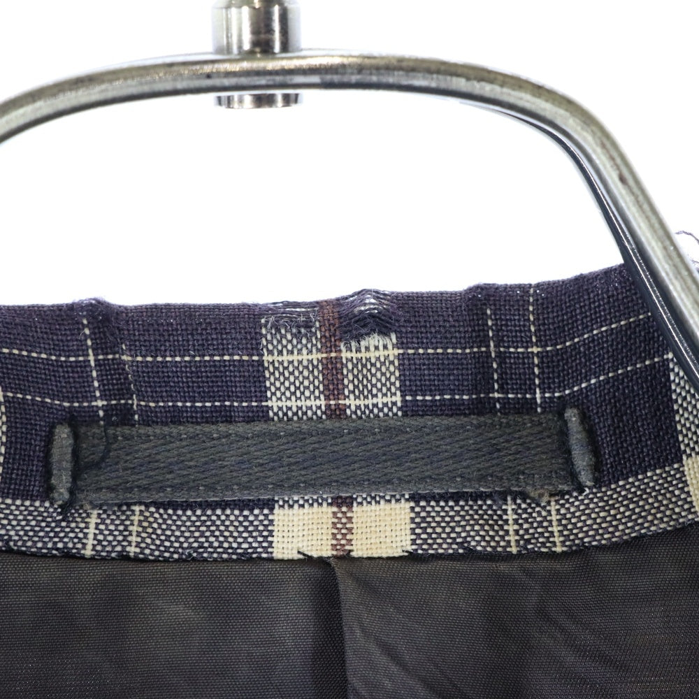 COMME des GARCONS HOMME(コムデギャルソンオム) 90s チェック ヘンプ 3B テーラードジャケット マルチ HJ-11043M