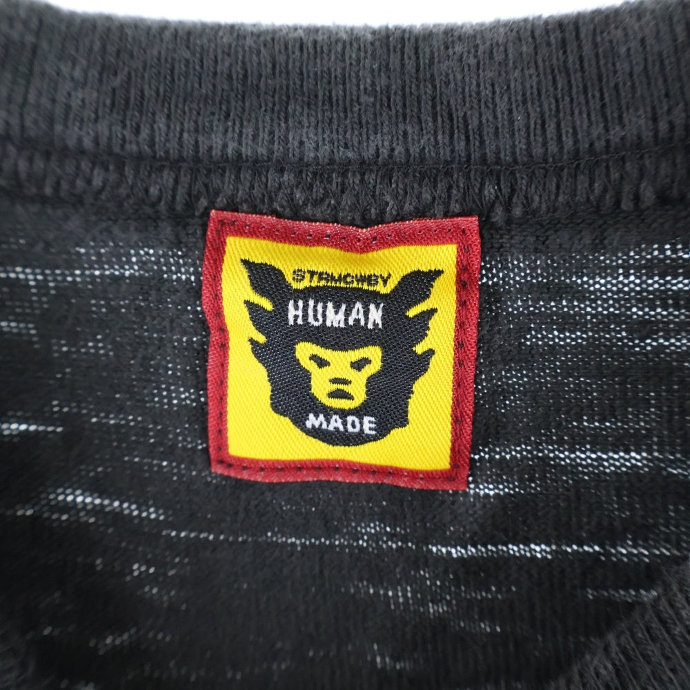 HUMAN MADE(ヒューマンメイド) 24AW 両面プリントTシャツ 半袖カットソー ブラック