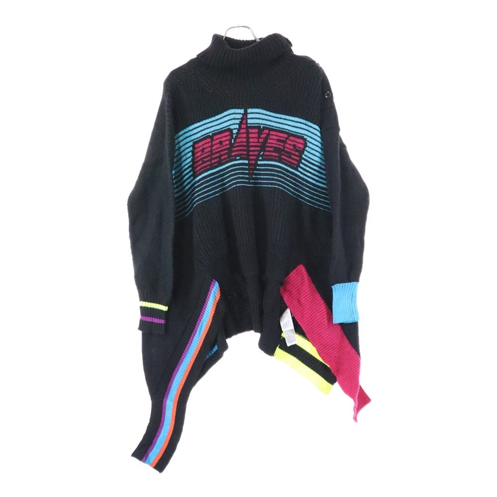 DIESEL(ディーゼル) アシンメトリー プルオーバー ニットセーター ブラック レディース