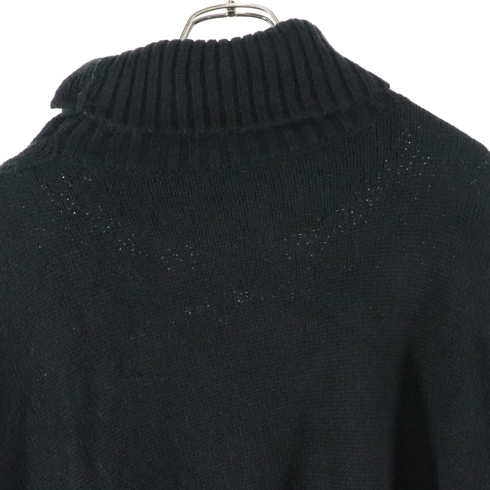 DIESEL(ディーゼル) アシンメトリー プルオーバー ニットセーター ブラック レディース