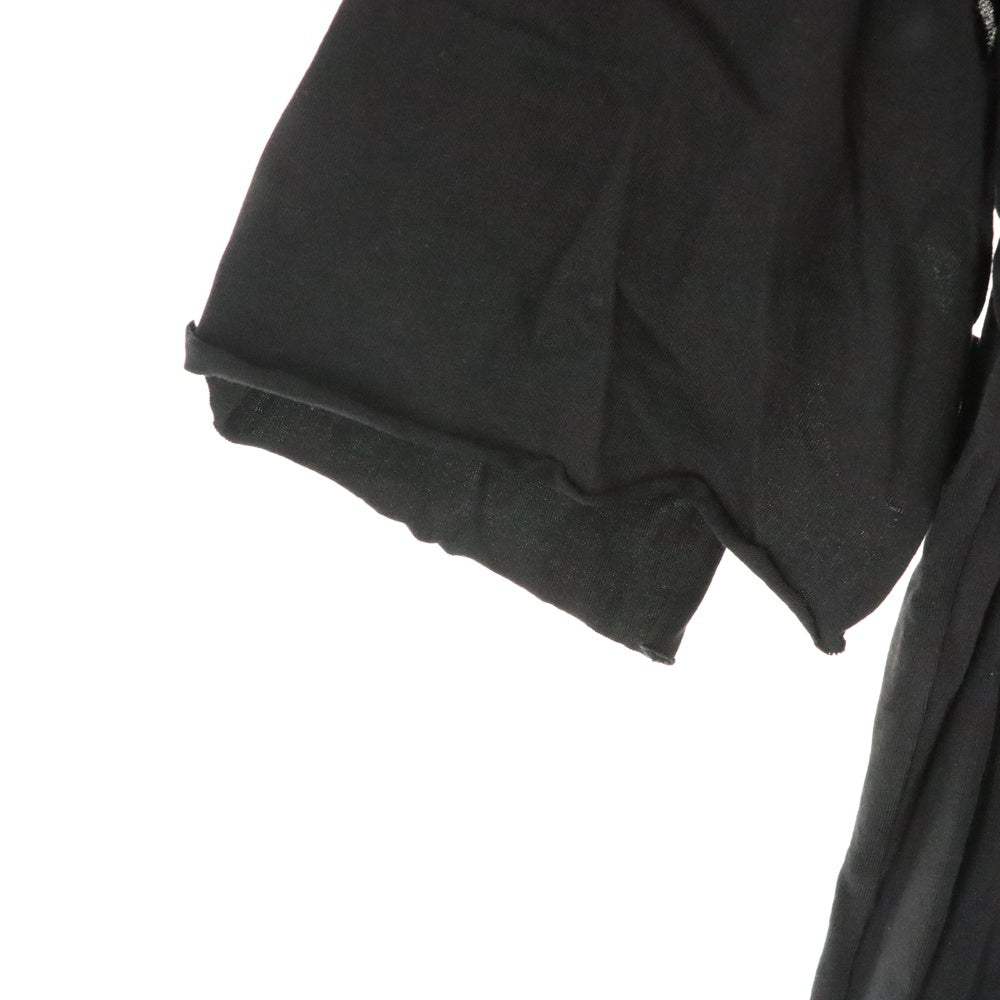 DIESEL(ディーゼル) フロント プリント 袖切り替え ワンピース ブラック レディース