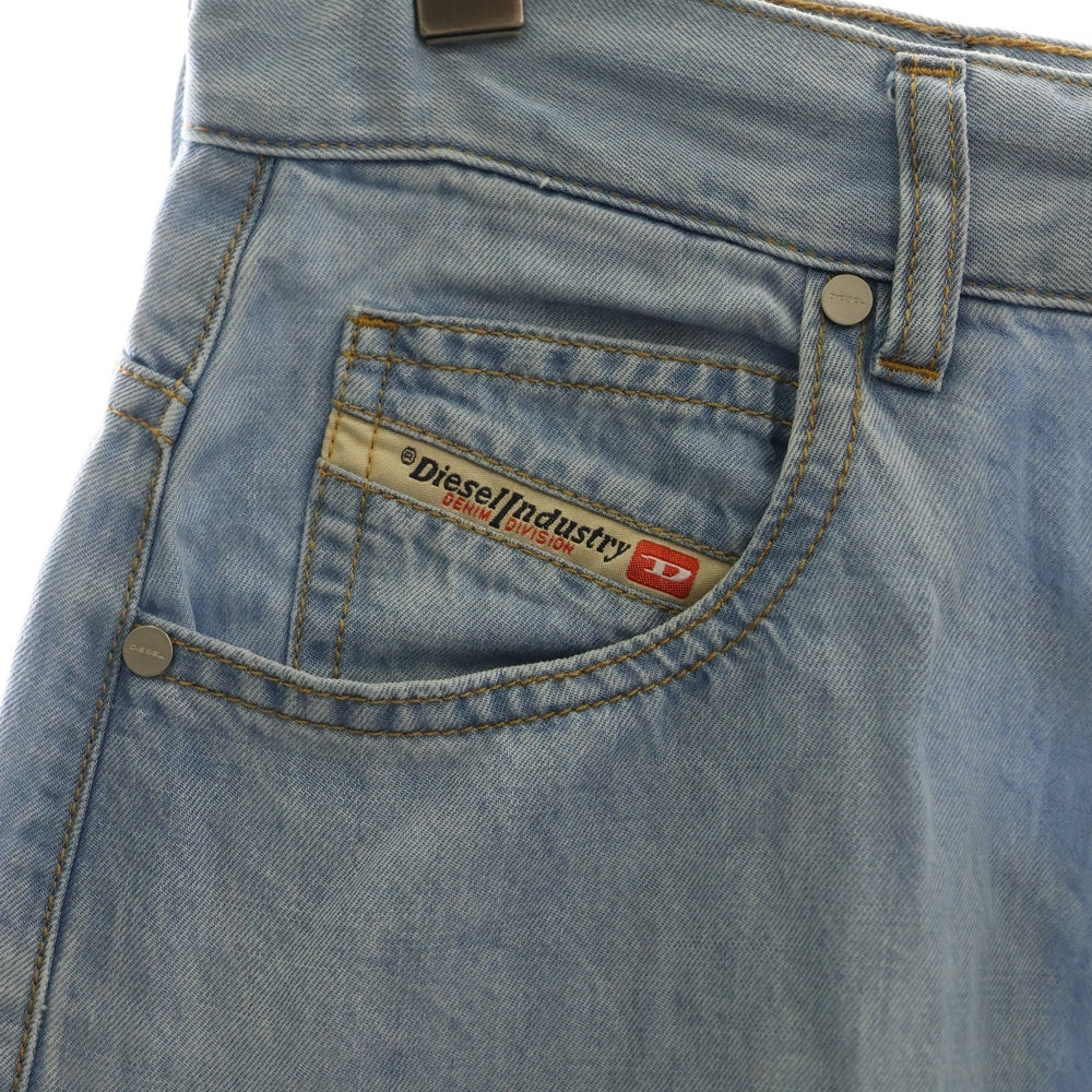 DIESEL(ディーゼル) サイド スリット ワイドパンツ ライトブルー レディース