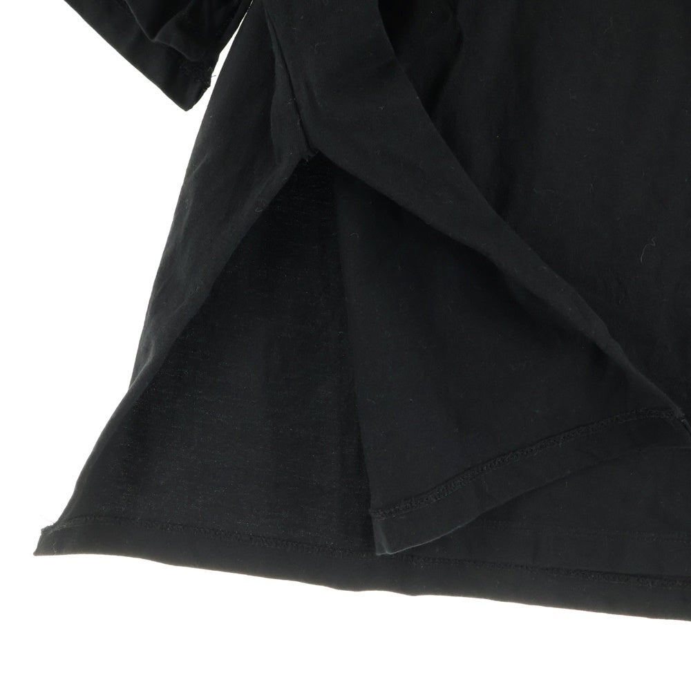 DIESEL(ディーゼル) フロント ロゴ サイドスリット入り クルーネック 半袖Tシャツ カットソー レディース