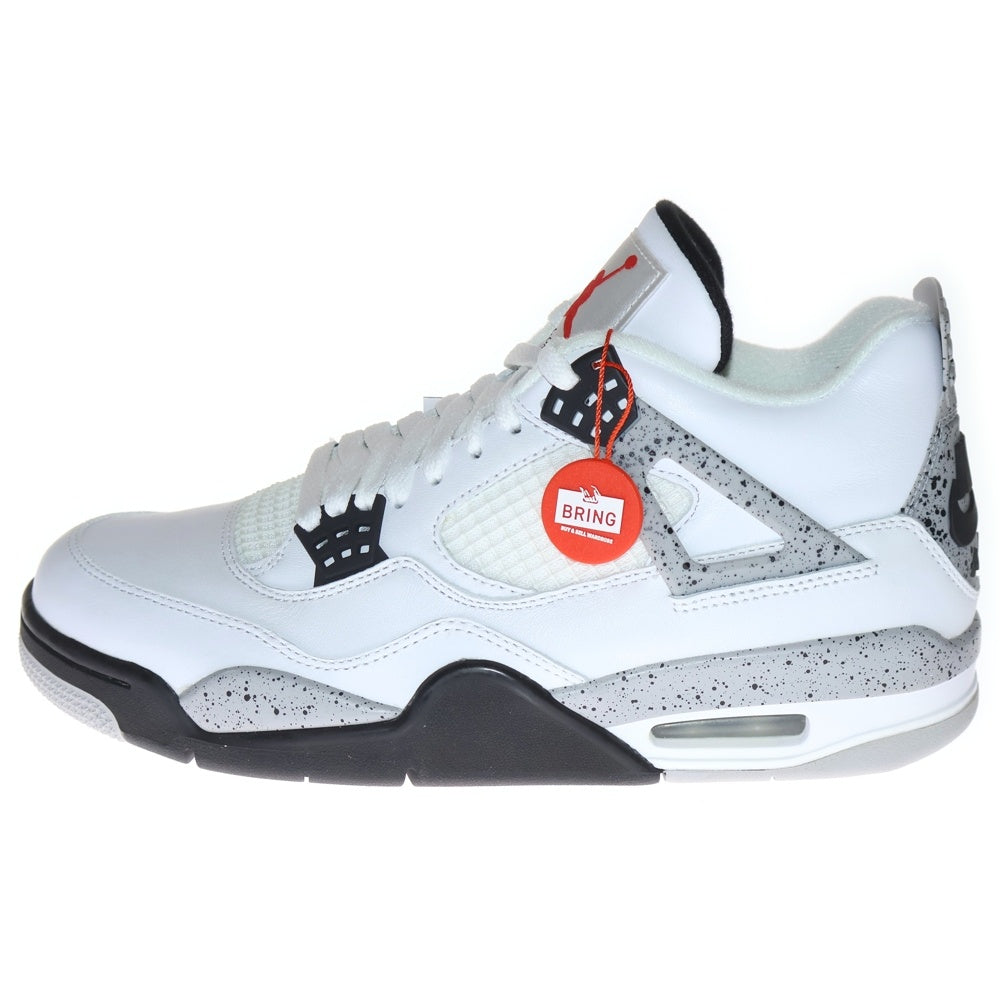 NIKE(ナイキ) 【観賞用 2015年製】 AIR JORDAN 4 RETRO OG WHITE CEMENT 840606-192 エアジョーダン 4 レトロ ホワイトセメント ハイカットスニーカー US9.5/27.5cm ホワイト