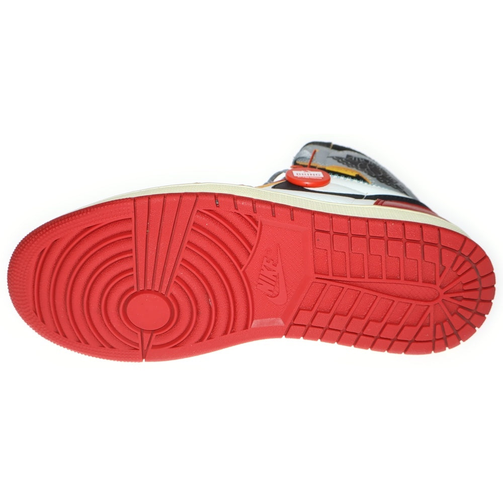 NIKE(ナイキ) ×UNION AIR JORDAN 1 RETRO HIGH OG CHICAGO HV8563-600 ユニオン エアジョーダン1 ハイカットスニーカー US9/27.0cm レッド/グレー