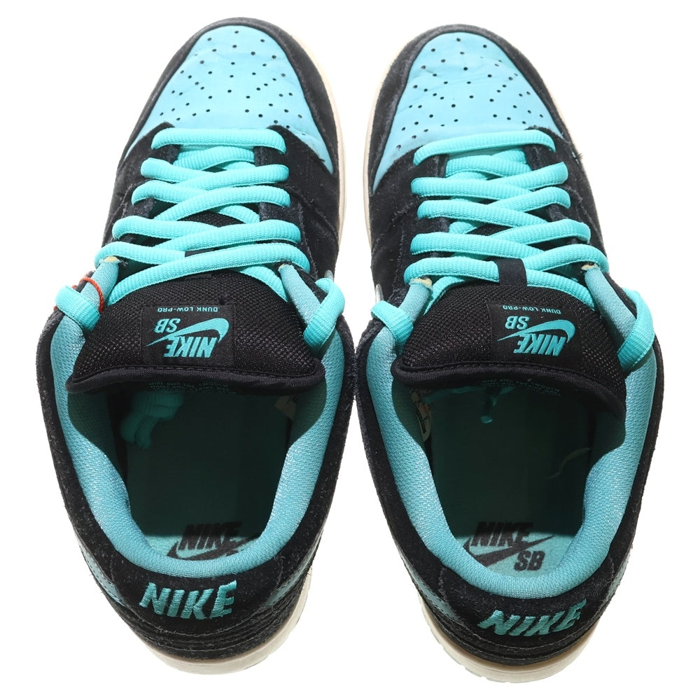 NIKE SB(ナイキエスビー) 【観賞用 2012年製】DUNK LOW CLEAR JADE 304292-030 ダンク クリア ジェイド ローカットスニーカー US9/27.0cm ブラック/ブルー