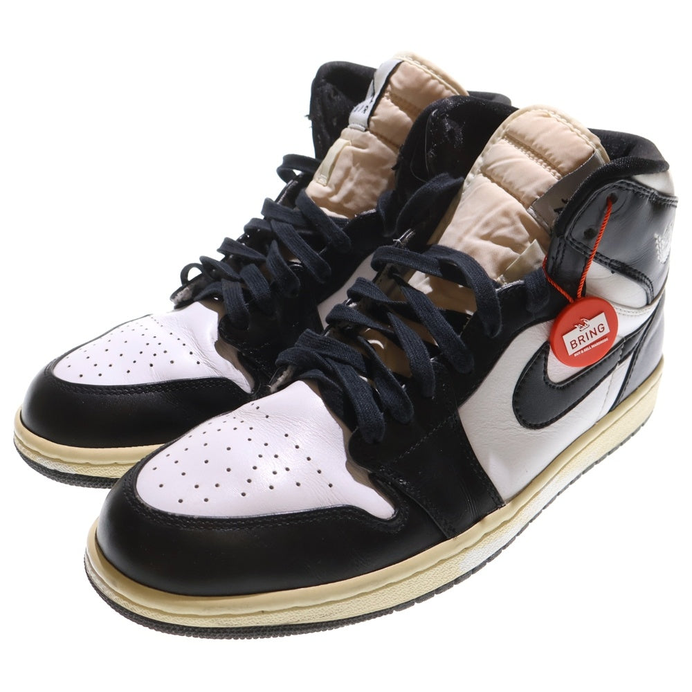 NIKE(ナイキ) 【観賞用 2008年製】AIR JORDAN 1 RETRO CDP 332550-011 エアジョーダン1 カウントダウンパック ハイカットスニーカー US9.5/27.5cm ホワイト/ブラック
