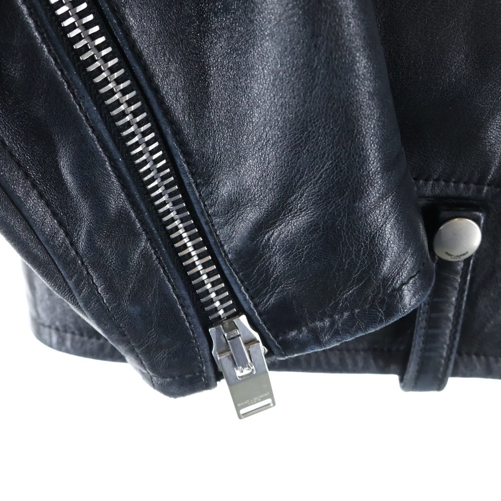 SAINT LAURENT PARIS(サンローランパリ) 13SS エディ期 L01 クラシック モーターサイクル ダブルライダースジャケット ブラック 313504 Y5HAD